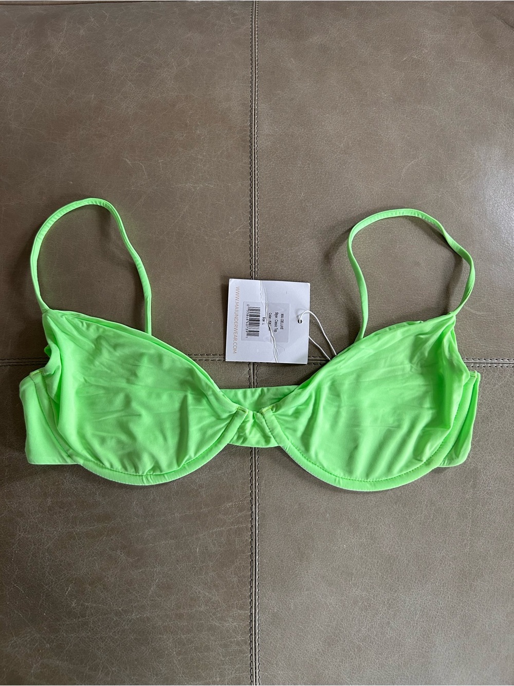 NWT MAI Bikini Top in Key Lime